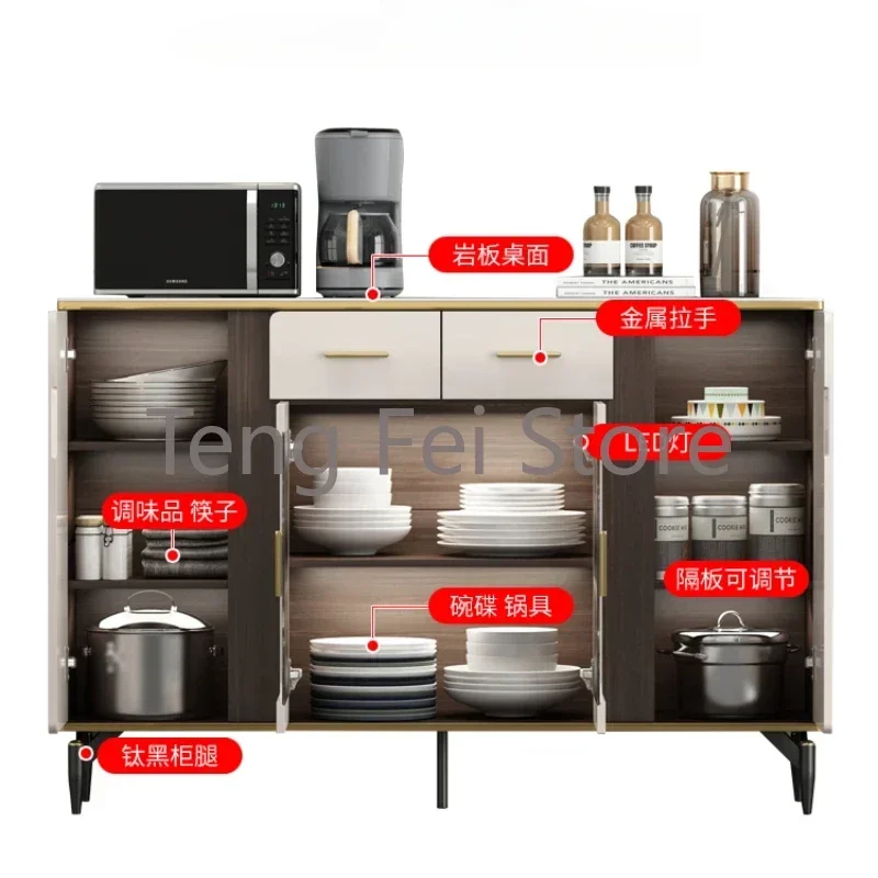 Шкафчик сервант ящики для гостиной скандинавский роскошный стеклянный кухонный