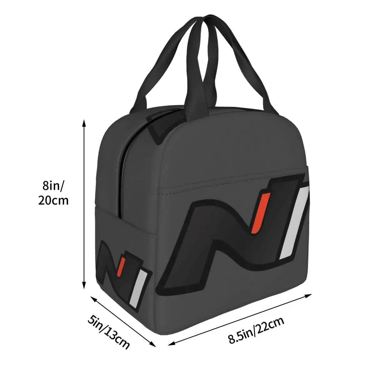 Hyundai N Performance Logo Темные сумки для обеда Изолированная коробка бенто Сумка