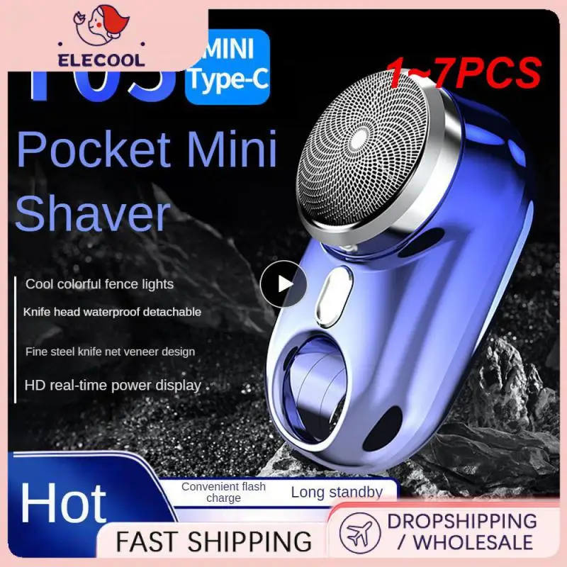 

Электрическая мини-бритва с атмосферной лампой и светодиодным дисплеем, 1-7 шт.