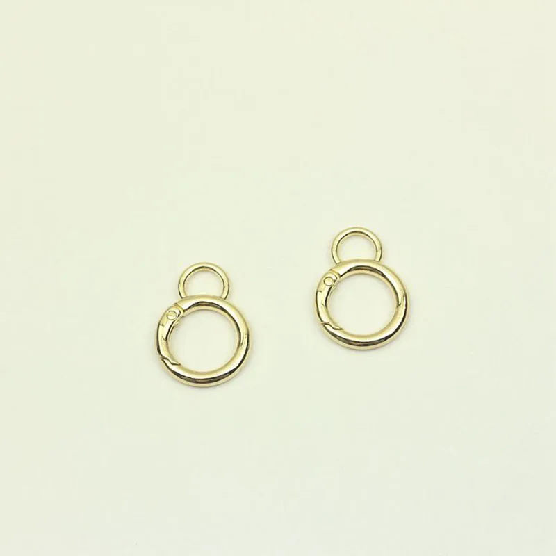 30pcs 16mm 8-Shape Spring Ring Buckle Opening O Ring Keychain Webbing Strap Connector Hook Bag Hangers DIY Hardware Accessories