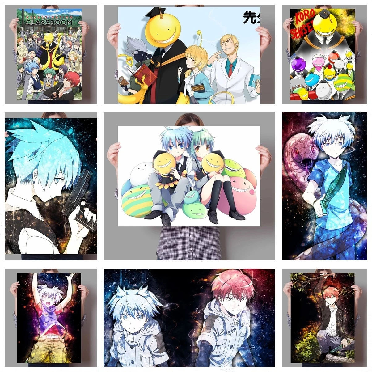 

Modular Picture Home Decoration Wall Art Modern Anime Assassination Classroom Canvas Prints Painting For Bedroom Poster No Frame