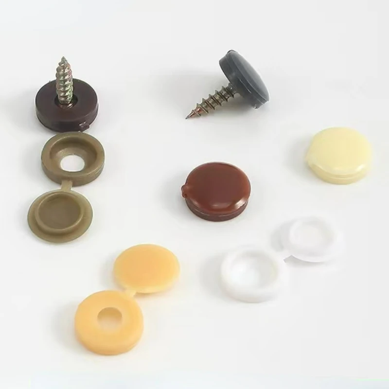 

100pcs Self Tapping Screw Cross Cap Decorative Hole Plug Furniture Cabinet M3 M4 M5 Plastic Joined Screw Cap