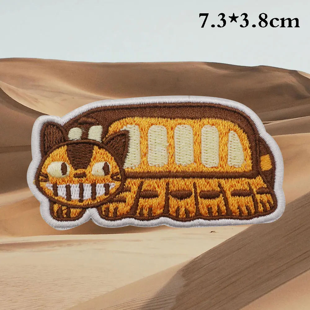 Вышитые нашивки с героями мультфильмов аппликация швейная этикетка