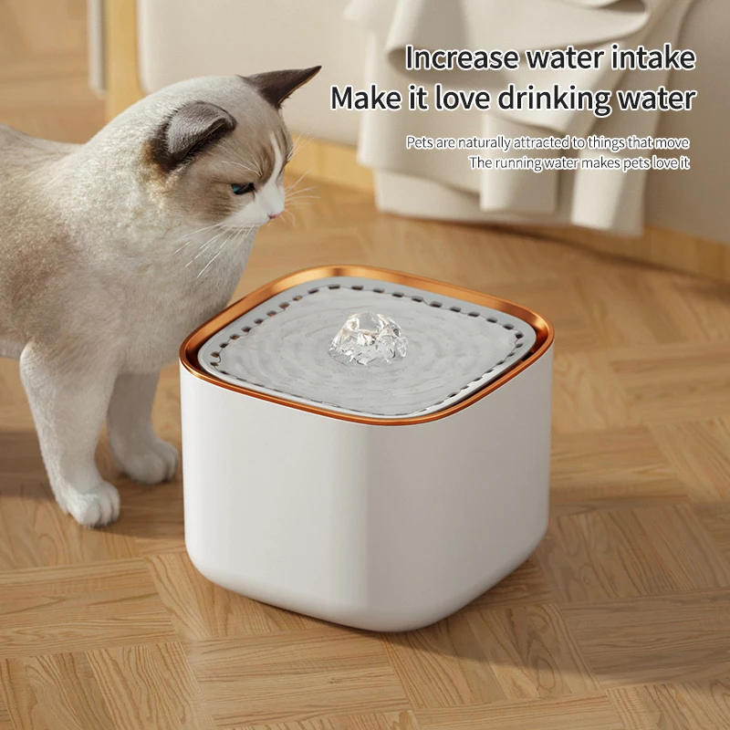 

3L Automatic Cat Water Fountain with LED Light Ultra Silent USB Cats Electric Mute Water Feeder Pet Drinking Water Fountain