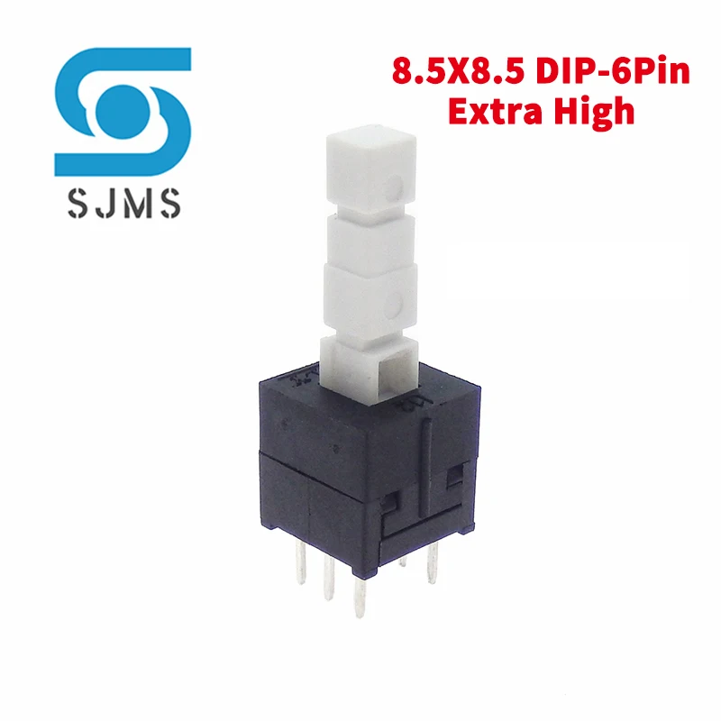 

10 шт. 5,8x5,8 7x7 8x8 8,5x8,5 мм самоблокирующийся/самоблокирующийся переключатель/разблокировка нажимной 6-контактный тактильный микрокнопочный переключатель питания