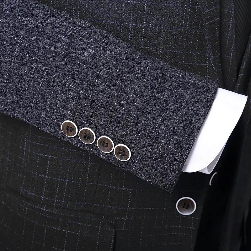 Индивидуальный Логотип (костюм + жилет брюки) официальное платье на четыре сезона