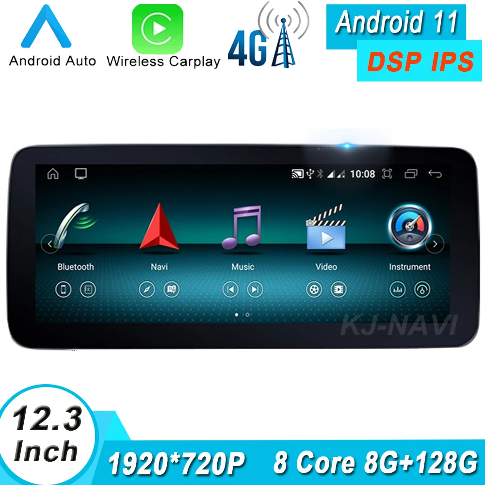 

Автомагнитола на Android 11 для Mercedes Benz A/CLA/GLA класса W175/X156/C117 2012 NTG 4,0/, поддержка системы Wi-Fi 4G LTE