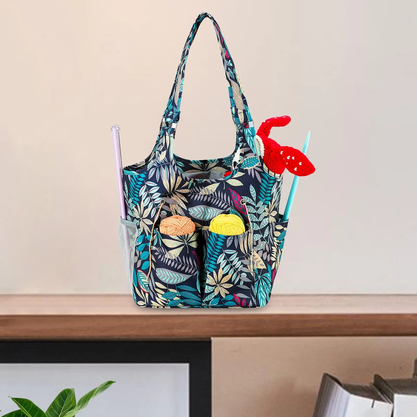 

Yarn Storage Oxford Cloth Large Capacity for Traveling Knitting Tote Bag