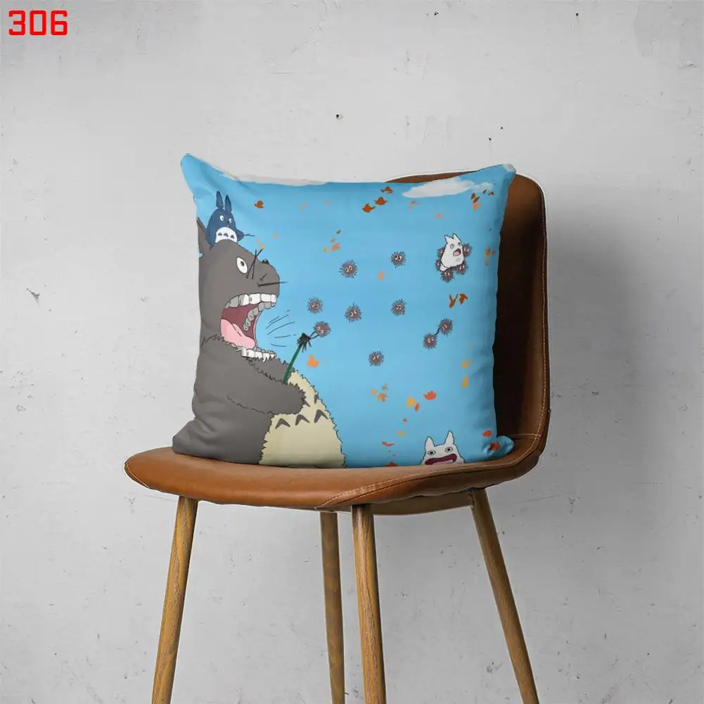 

TOTORO 00306 настраиваемая Подушка для спальни, кровати, дивана, гостиницы, автомобильная поясничная подушка, модный декоративный чехол