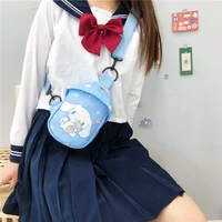 kawaii sanriod cartoon anime cinnamoroll my melody cute canvas bag plush creative chest bag shoulder bag birthday gift kid toy