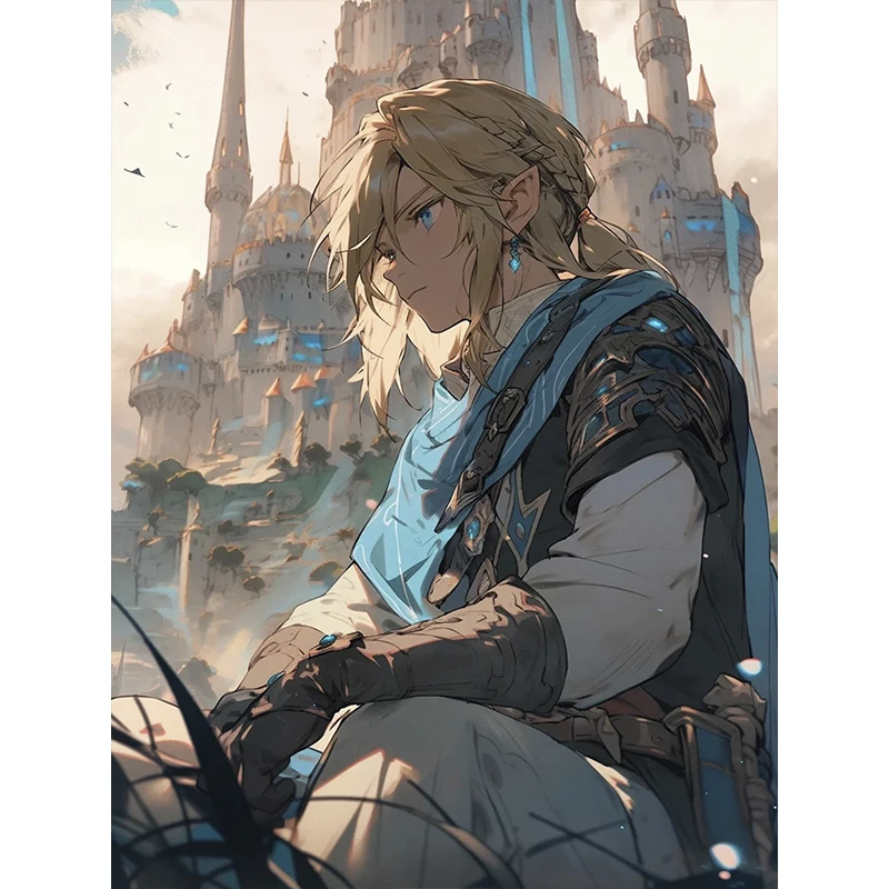 Набор алмазной живописи Hot Toys 5D Легенда о Зельде Цветная картина ручной работы