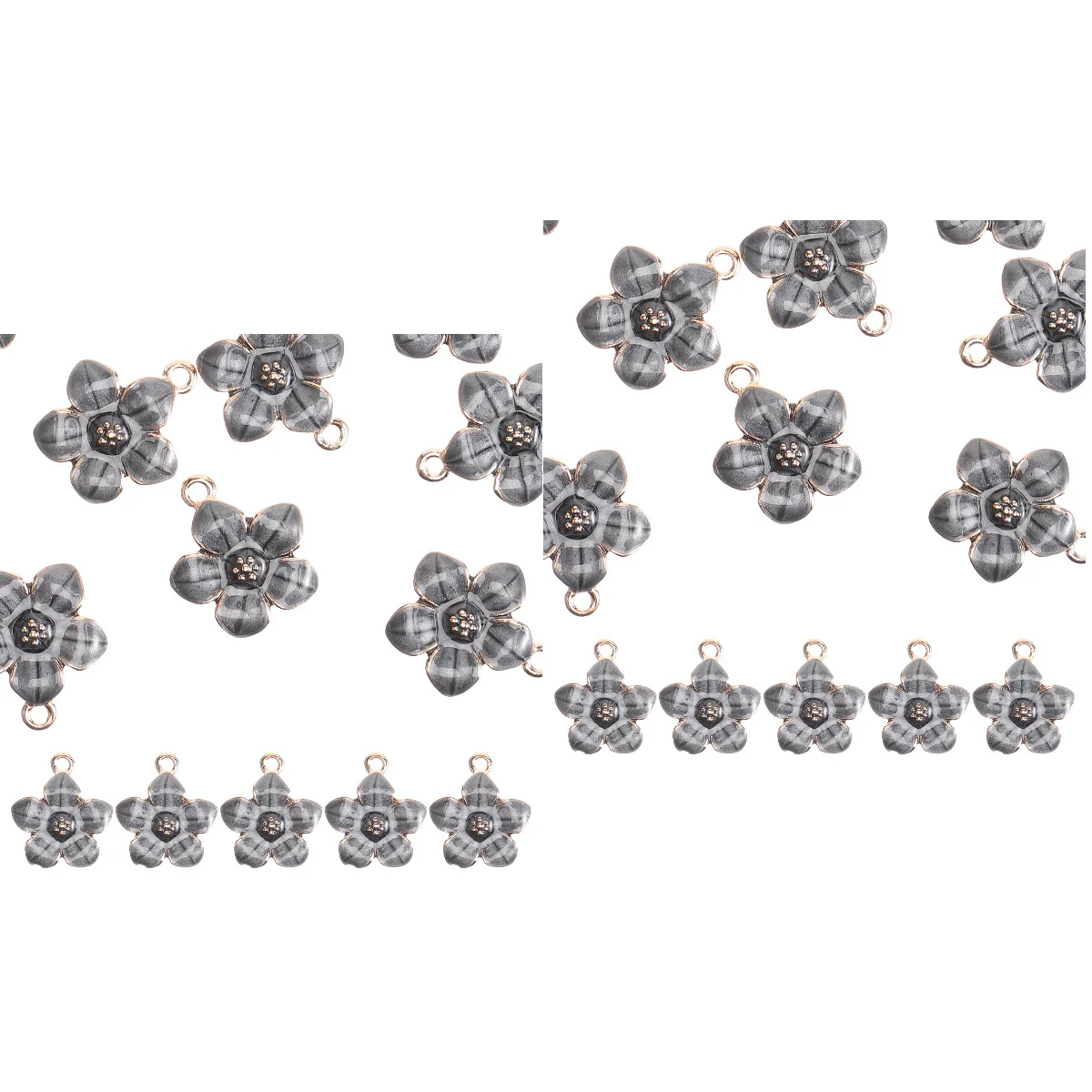 

100 Pcs Cherry Blossom Pendant Flower DIY Decor Small Flowers Jewelry Charm Charms Making Alloy Handcraft Supplies