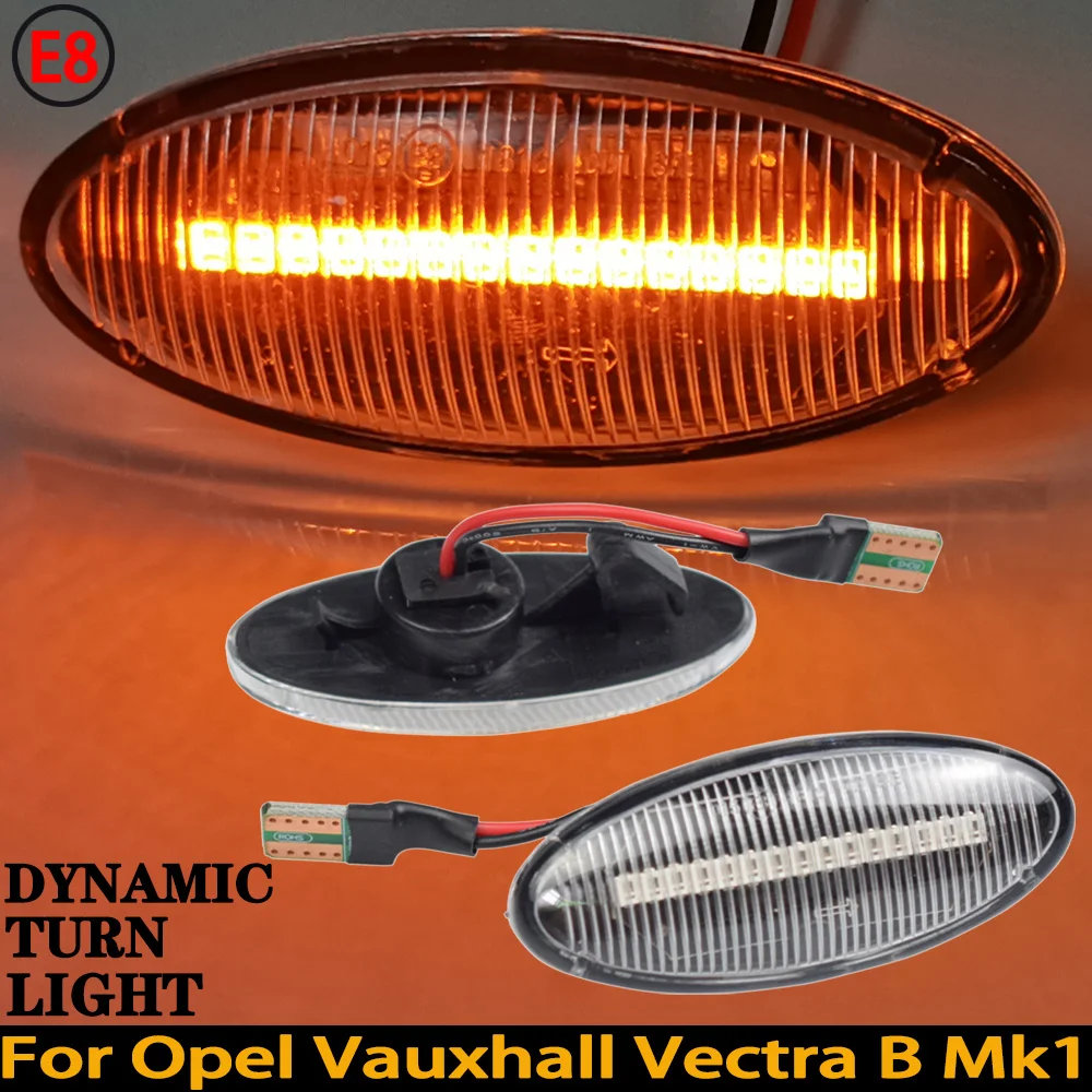 

Dynamic Turn Signal Repeater Lamp Indicator LED Side Marker Light For Opel Vauxhall Vectra B MK1 1995 1996 1997 1998-2002