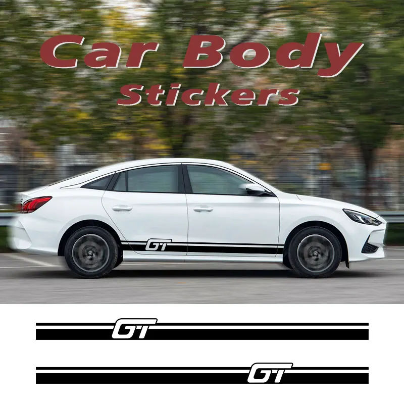 

2pcs 220x15cm Stylish Car Sticker Long Side Stripe Auto Vinyl Film Decoration Car DIY Styling Sticker Car Tuning Accessories