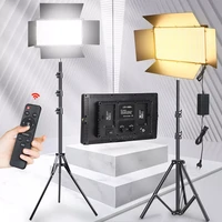 12inch photo studio led light panel 40w50w photography lighting tripod remote control dimmable video lamp for youbute streaming