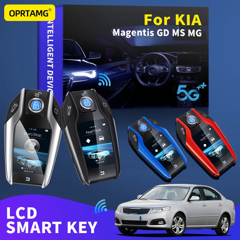 

OPRTAMG Car smart LCD key accessories keychain key case For KIA Magentis GD MS MG 2013 2014 2015 2016 2017 2018 2019 2020 2021