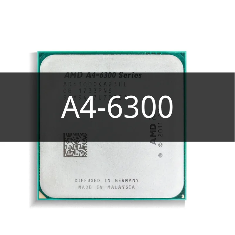 

A4 6300 a4 6300 Dual-core FM2 3.7GHz 1MB 65W CPU processor pieces A4-6300 APU