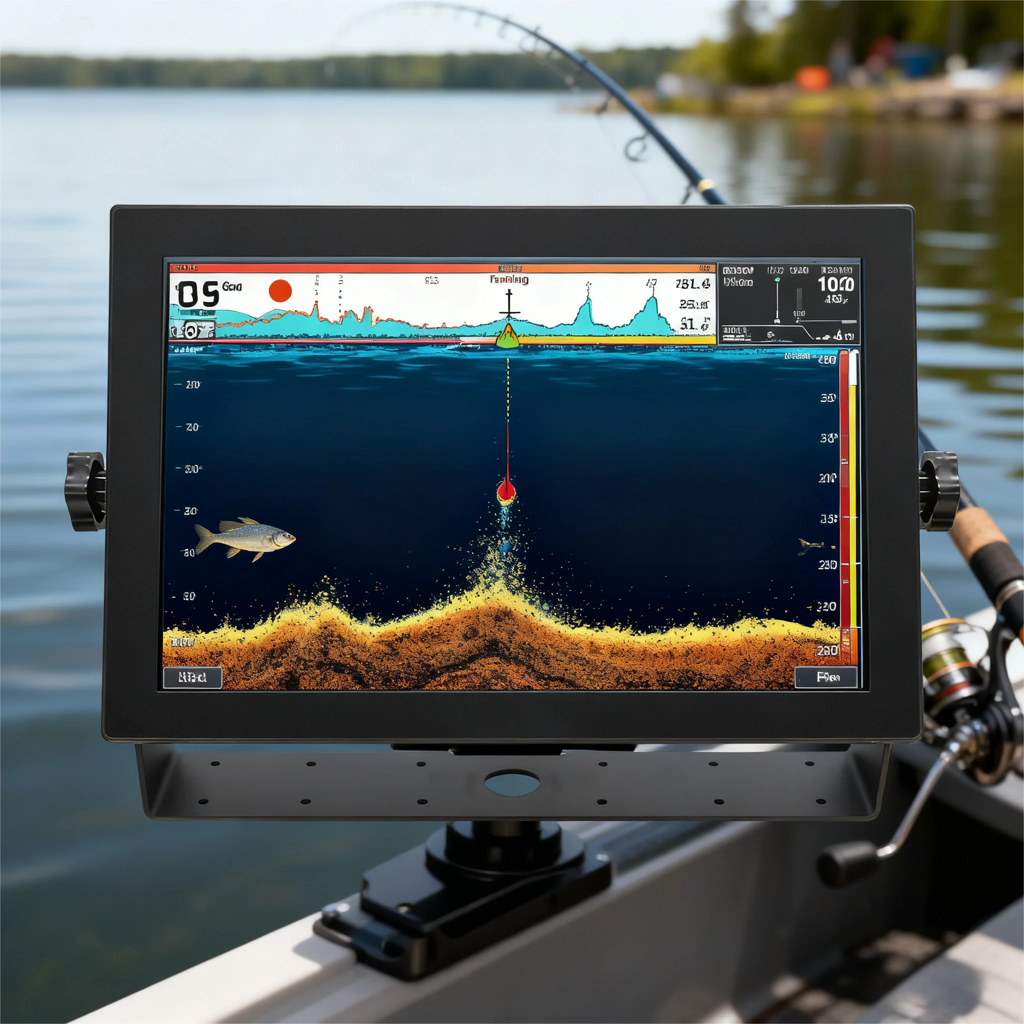 Фото Морское оборудование Электроника Продукты Garmin Совместимый сенсорный монитор Ip65 Ip67 1000 нит Промышленный экран Дисплей для лодок №1