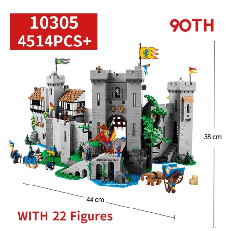 

New 10305 Product Limited Lion King Castle Knights Medieval Castle Model Building Blocks Brick Assembly Toys Kids Christmas Gift