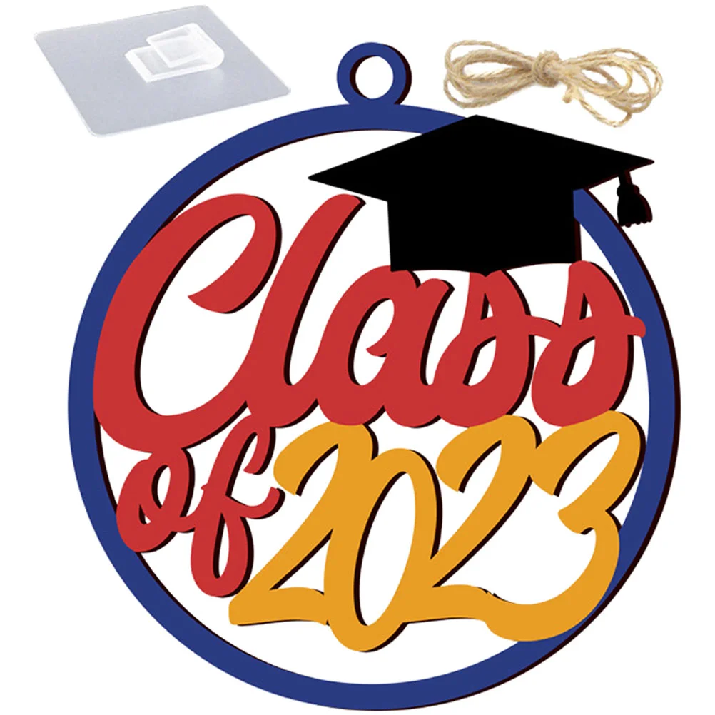 

Graduation Table Sign Wooden Decor Wood Centerpiece Party Class Cutout Wall Desktop Topper Desk Congrats Decorations Supplies