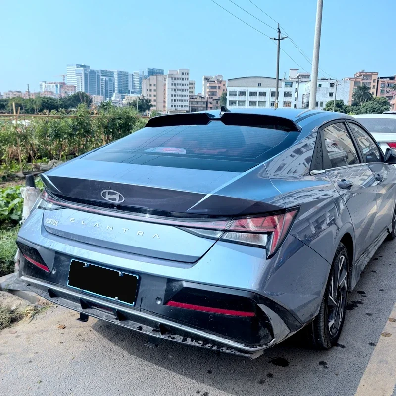 Для Hyundai Elantra Avante CN7 Спойлер 2020+ такновый задний поzyby wargi задний skrzydła ABS пластиковый черный комплект do tunin (art.: 3920cb58067de) - 3920cb58067de