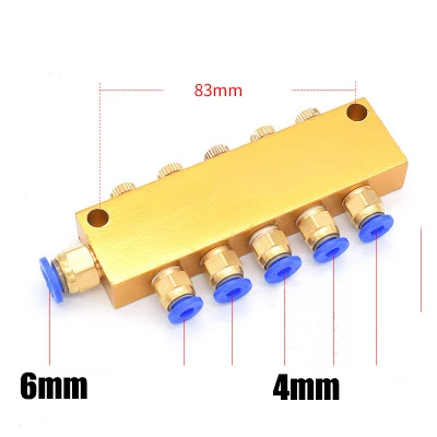 

12-ходовой регулируемый масляный распределитель из сплава