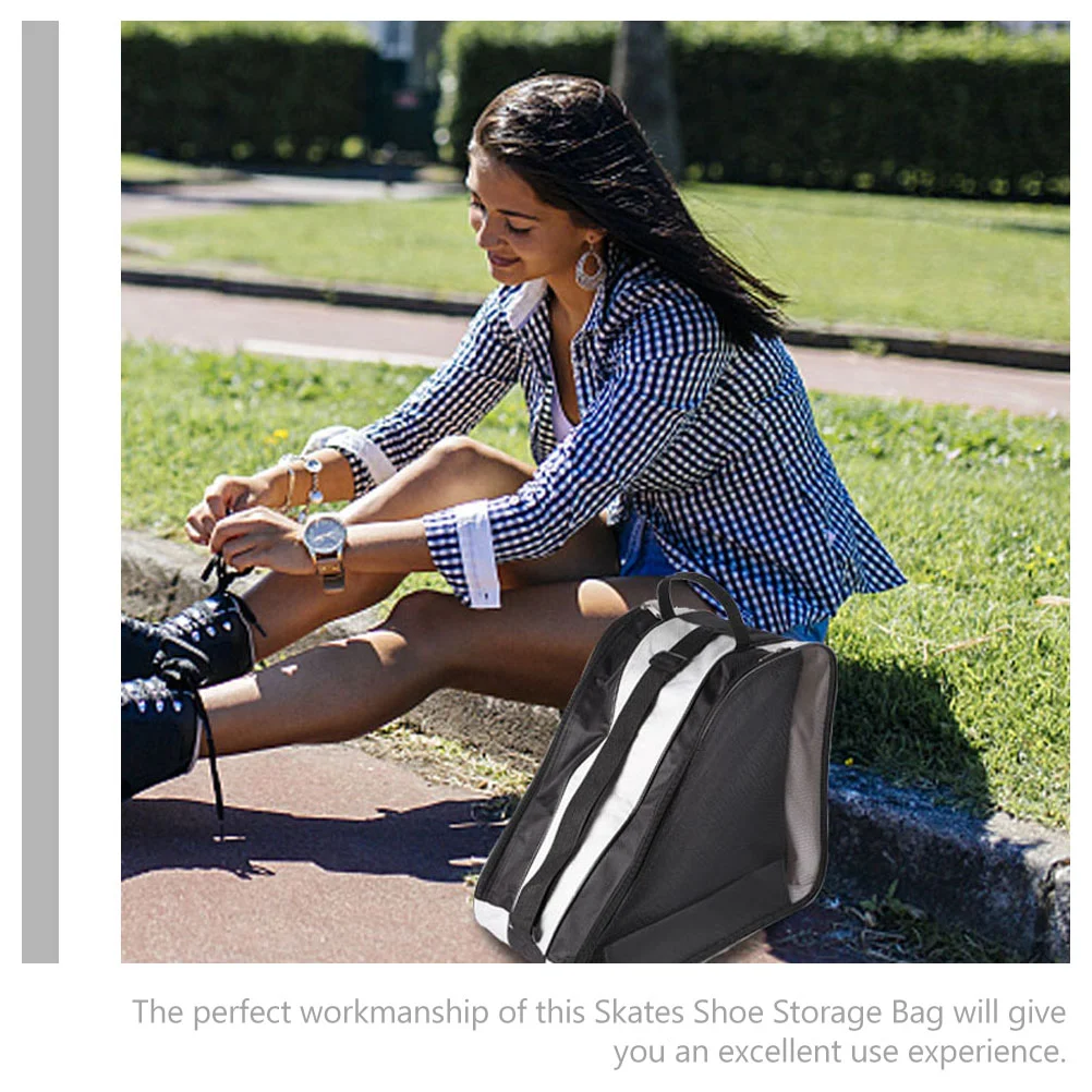 Bag Rollershoe Pouch Case Shoes Storage Packing Organizer Zipper Breathable Portable Holder Container Inline Carrier Handbag