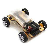 1pc solar mini car model toy sun powered children educational car birthday gift student science project experimental mterials
