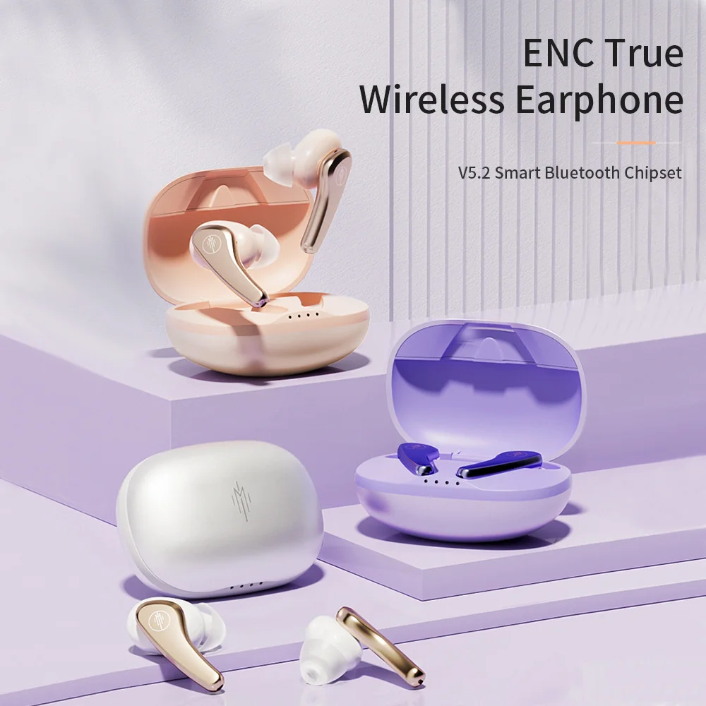 

Bluetooth 5.2 In Ear Wireless Earphone Smart ENC Touch Control IPX54 Waterproof Headphones Sports Gaming Hifi Earbuds For iPhon