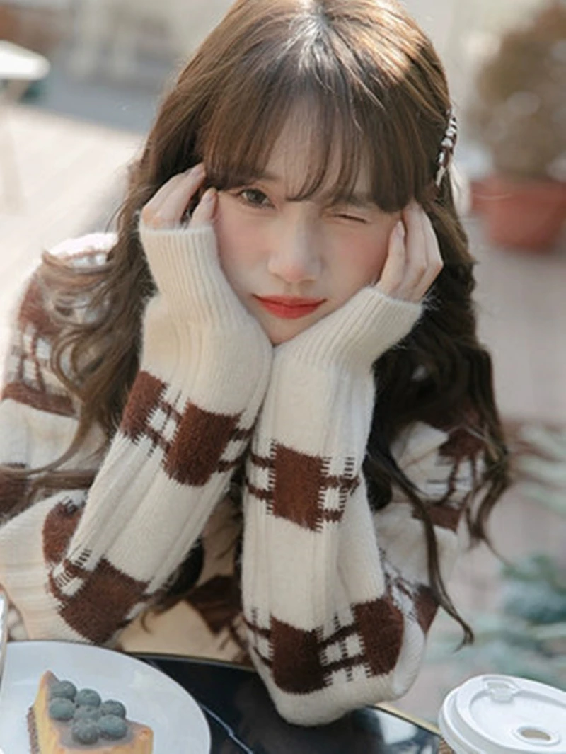 

Spring And Autumn Bottoming Milk Department Wear Sweater Women's Clothing Autumn And Winter 2022 New Style Early Spring Wear