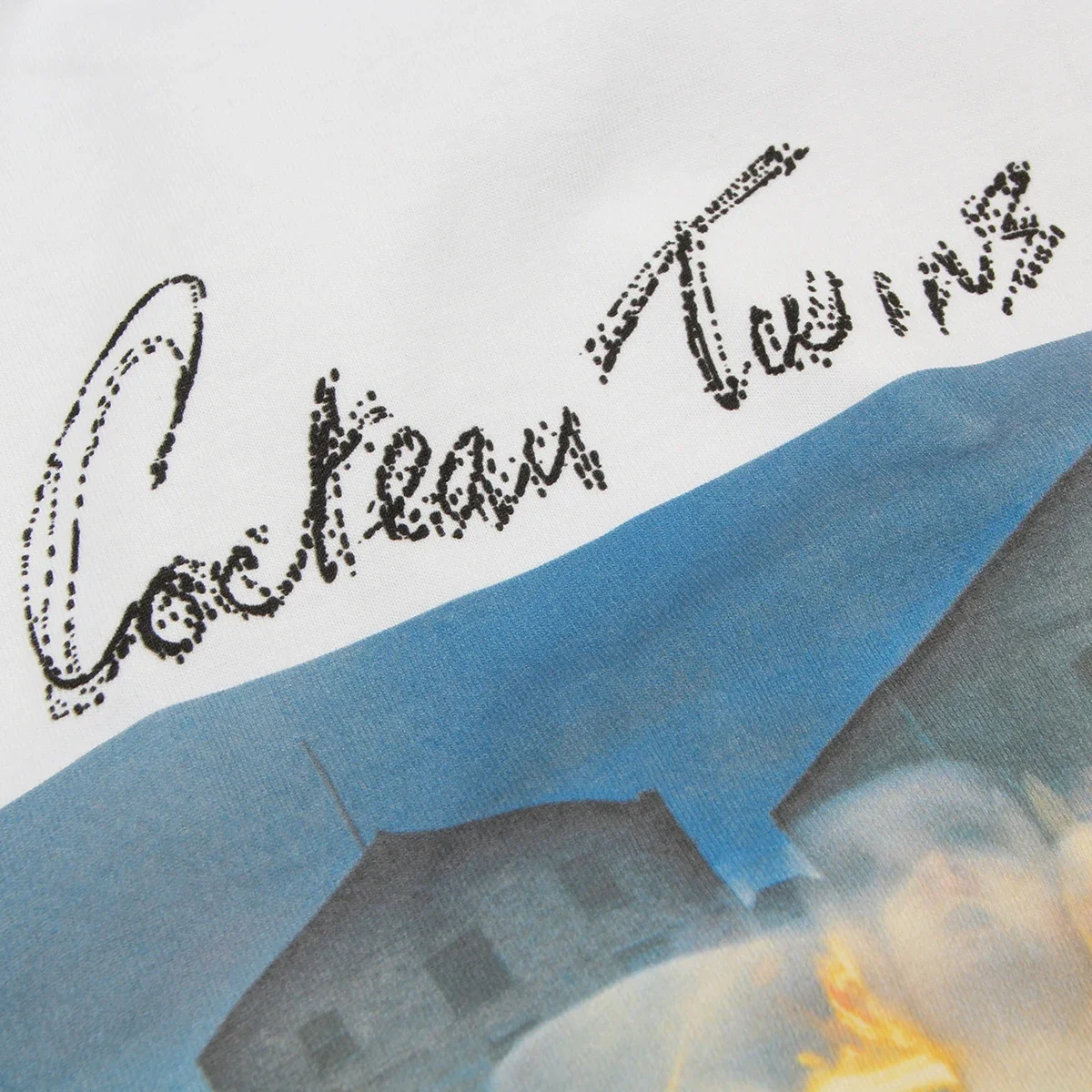 Хлопковая футболка с надписью Cocteau Twins 4Ad гирляндами Робин Гутри Элизабет Фрейз This