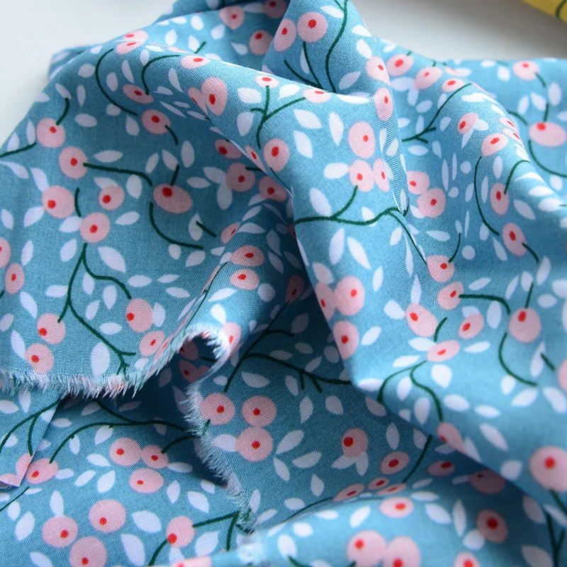 50 см * 140 Мультяшные цветы вискоза ткань для одежды постельное белье мягкая