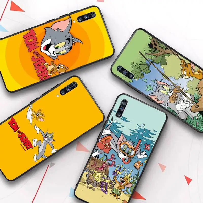 

BANDAI Tom and Jerry Phone Case for Samsung A51 01 50 71 21S 70 31 40 30 10 20 S E 11 91 A7 A8 2018