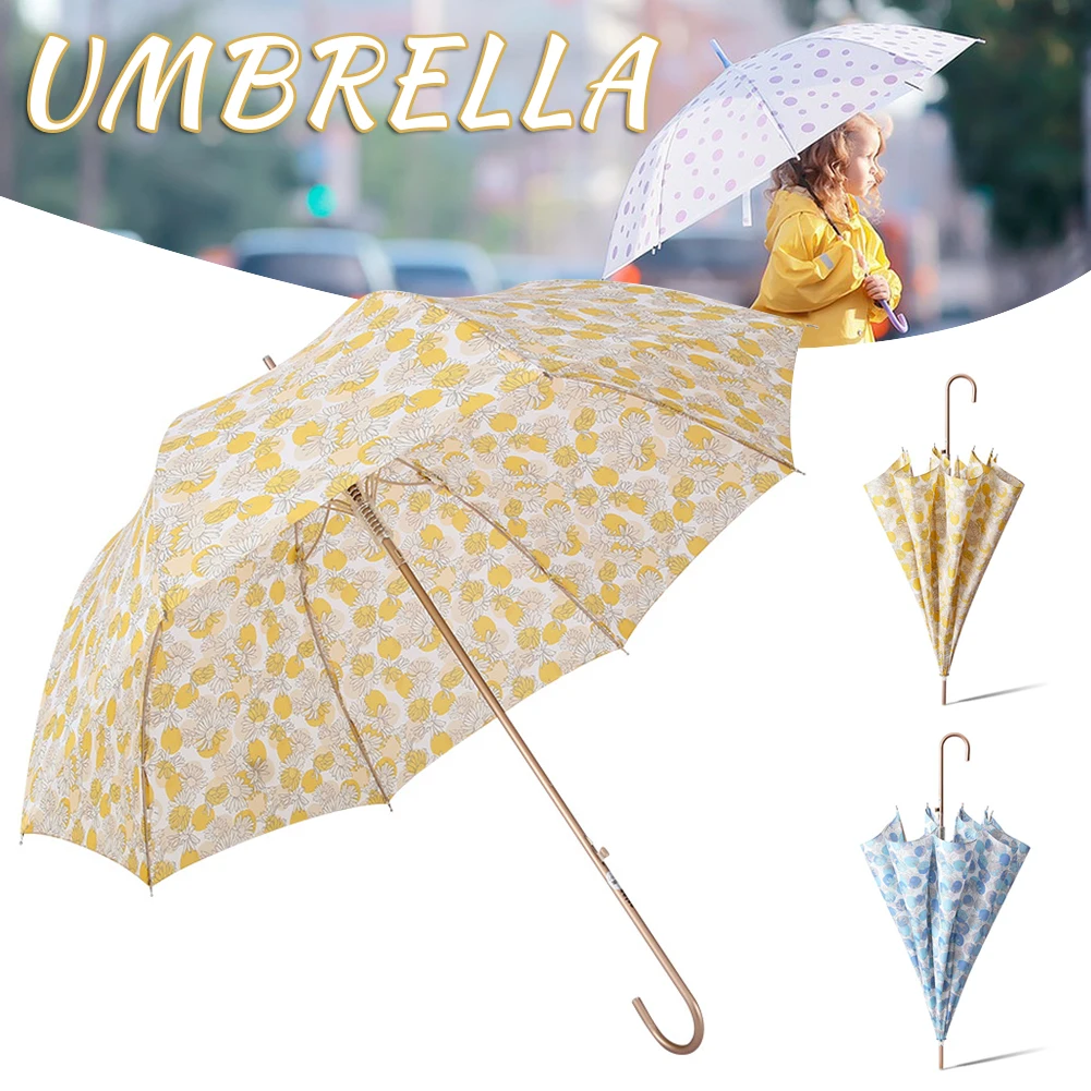 

Japanese Floral Umbrella for Women 24 Bone Long-handle Sunshade Sun&Rainy Umbrella Waterproof UV Protection Auto Open Umbrellas