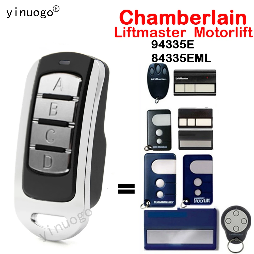 

Chamberlain Liftmaster Motorlift 94330E 94333E 94335E 84330E 84333E 84335E 1A5639-7 Garage Door Remote Control Opener 433.92MHz