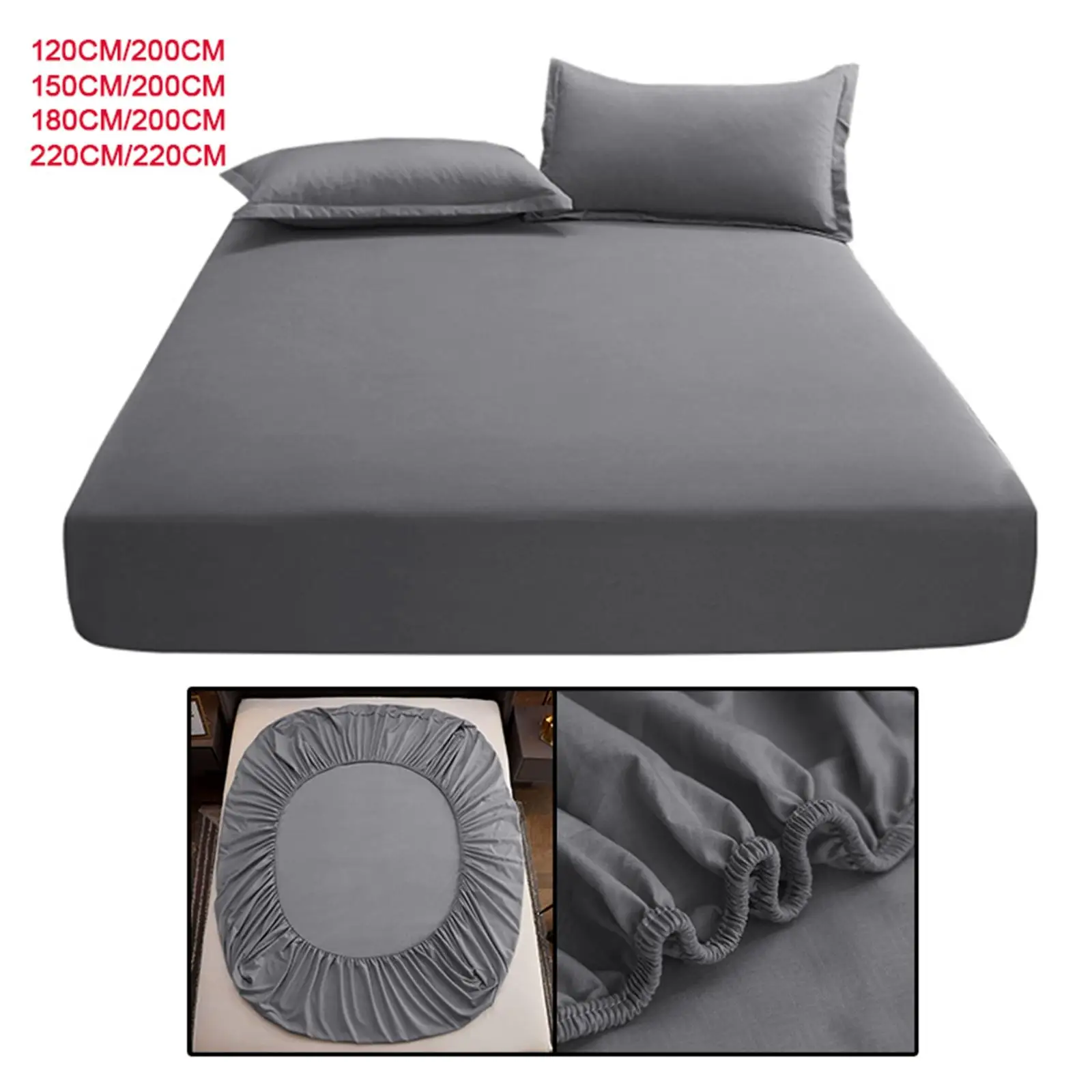 

Cotton Bed Sheet Breathable Machine Washable Mattress Cover for Living Room