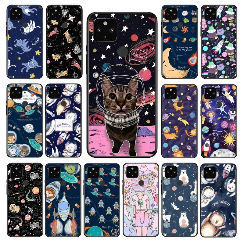 

Space Astronaut Cartoon animal planet moon Phone Case for Google Pixel 7 7Pro 6 Pro 6A 5A 4A 3A Pixel 4 XL 5 6 4 3 XL 3A 2 XL