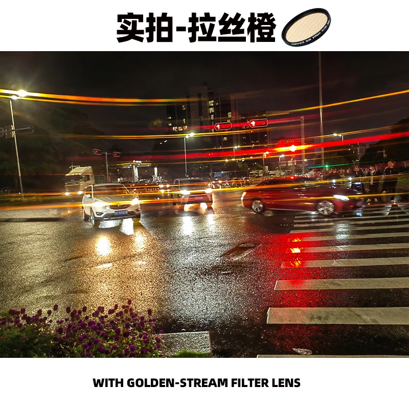Movie Vedio Streak Filter Lens 52/58/67/77/82mm Special Effects  Flare Camera Filter w/Rotating Blue Rainbow Colorful images - 6