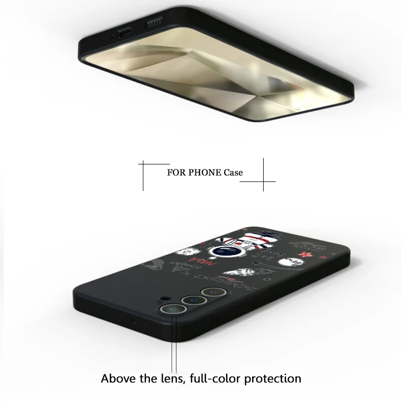 GR45 космонавт для Samsung S25 PRO S8 S9 S24 S30 FE Plus Ultra S7 Edge Cover