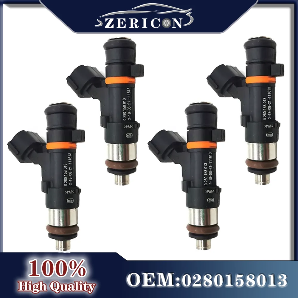 

4pcs 0280158013 NEW Car Fuel Injector Nozzle for Nissan Note Micra III 3 C+C K12 E11 16600AX200