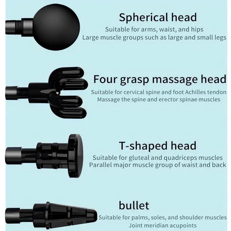 Профессиональный массажный пистолет на 8000 об/мин скорость двигателя 18 мм глубина