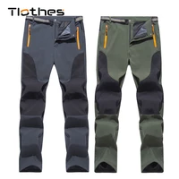 summer waterproof soft shell pants men clothing breathable stretch hiking pants mens mountain trekking thin pants outdoor sports
