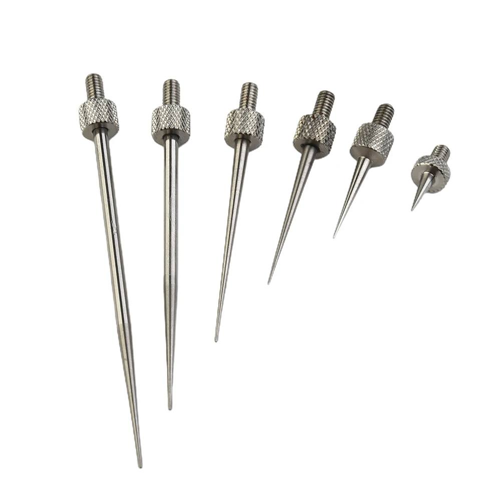 

6 Pcs Indicator Turntables Dial Digital Test Indicator Contact Point Stem Rod Depth Gauge Threaded Shank M2.5 Measuring Tools