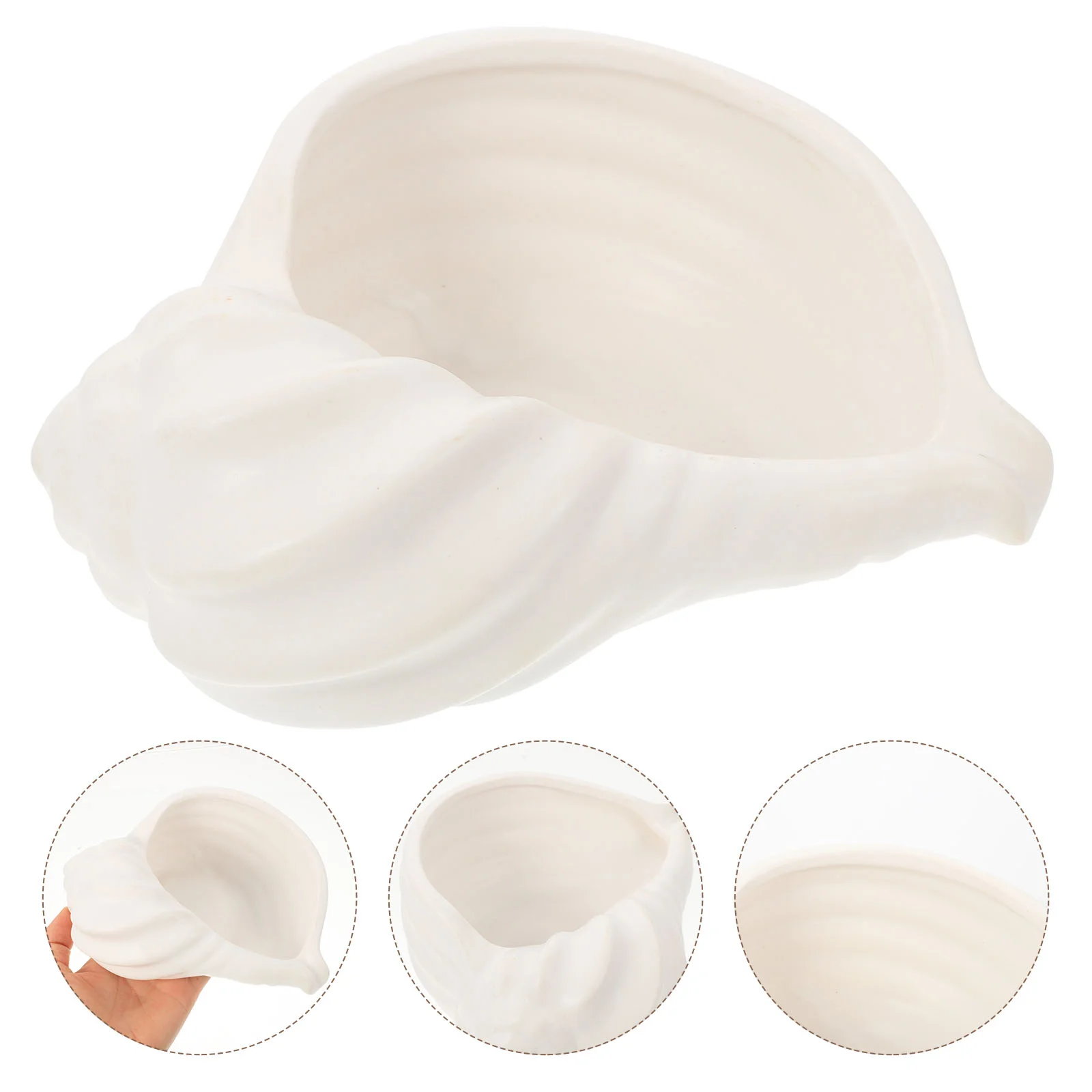 

Conch Ceramic Tray Trinket Tray Storage Holder Tabletop Decor