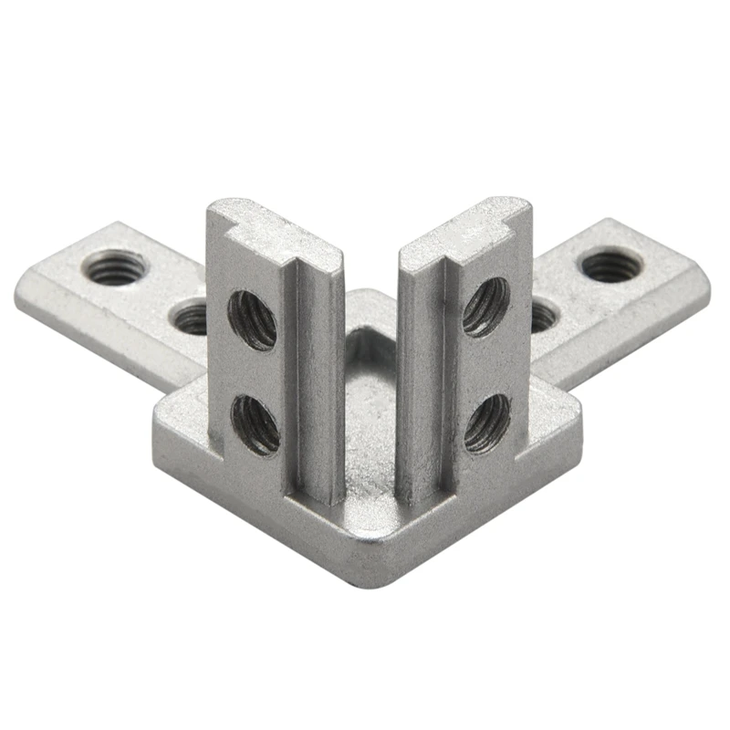 4 шт./упаковка 3-сторонний концевой угловой кронштейн серии 3030 с винтами для