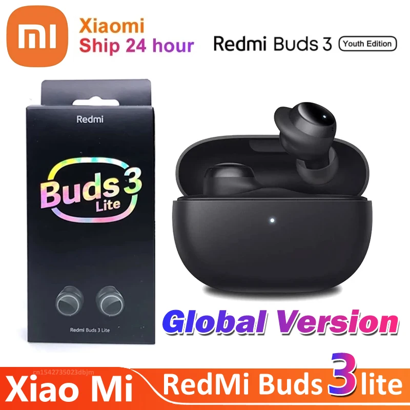 

Новинка 2022, оригинальные наушники Xiaomi Redmi Buds 3 Lite Youth Edition, Bluetooth 5,2 TWS, настоящие Беспроводные сенсорные наушники