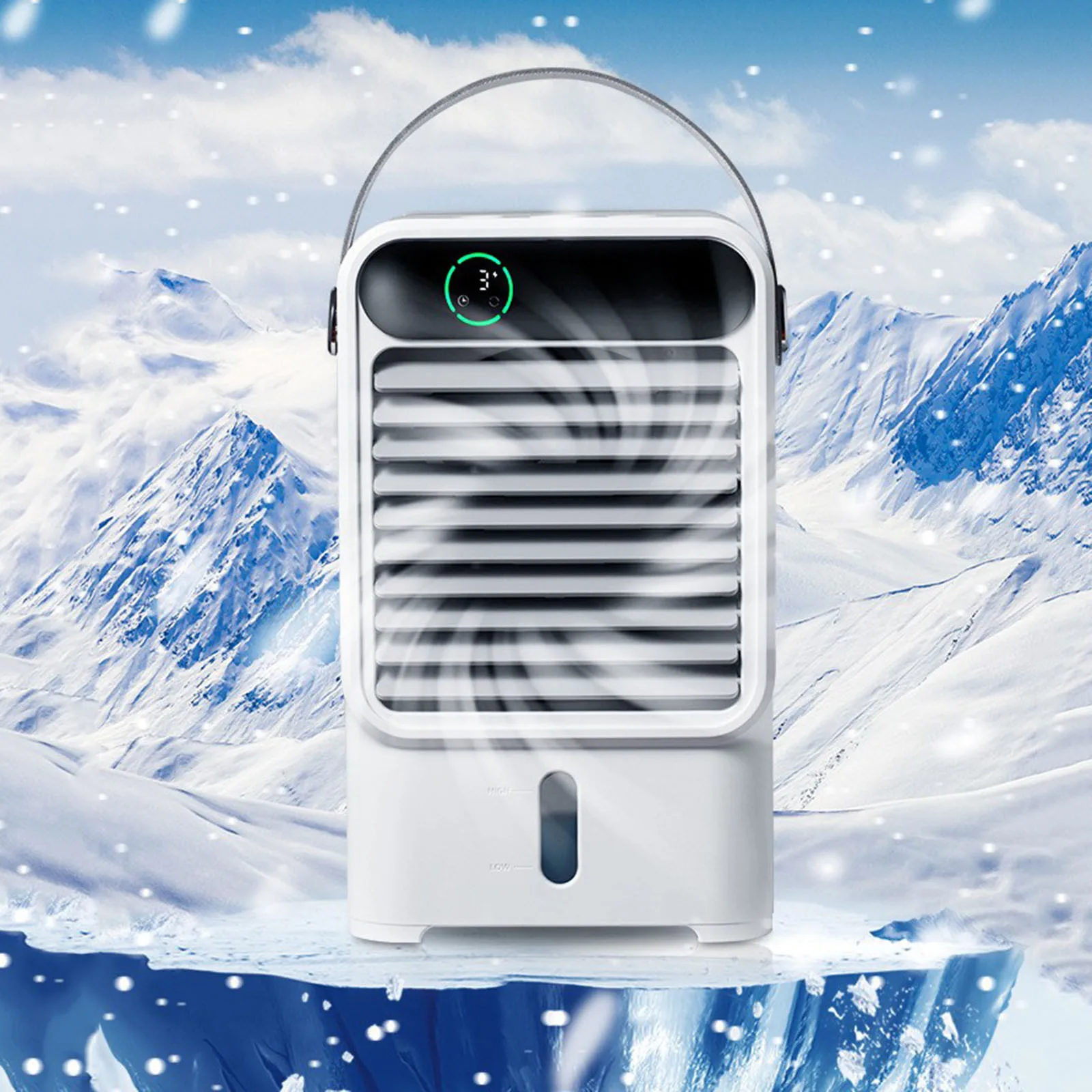 

Portable Air Conditioner Fan USB Personal Mini Air Conditioner with 3 Speed Evaporative Cooler with Small Fan for Bedroom Metal
