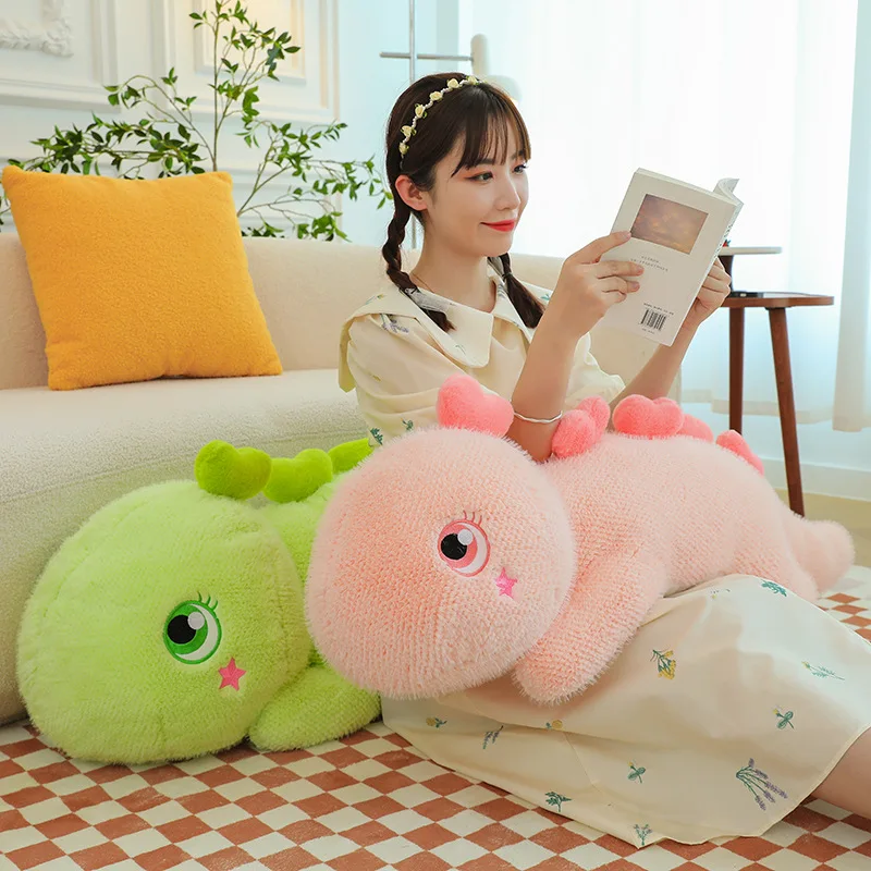 

Baby Plush Animals Stuffed Dinosaur Toy Kids Adorable Plushie Doll Soft Lying Dino Pillow Green Pink Blue Children Boy Gift