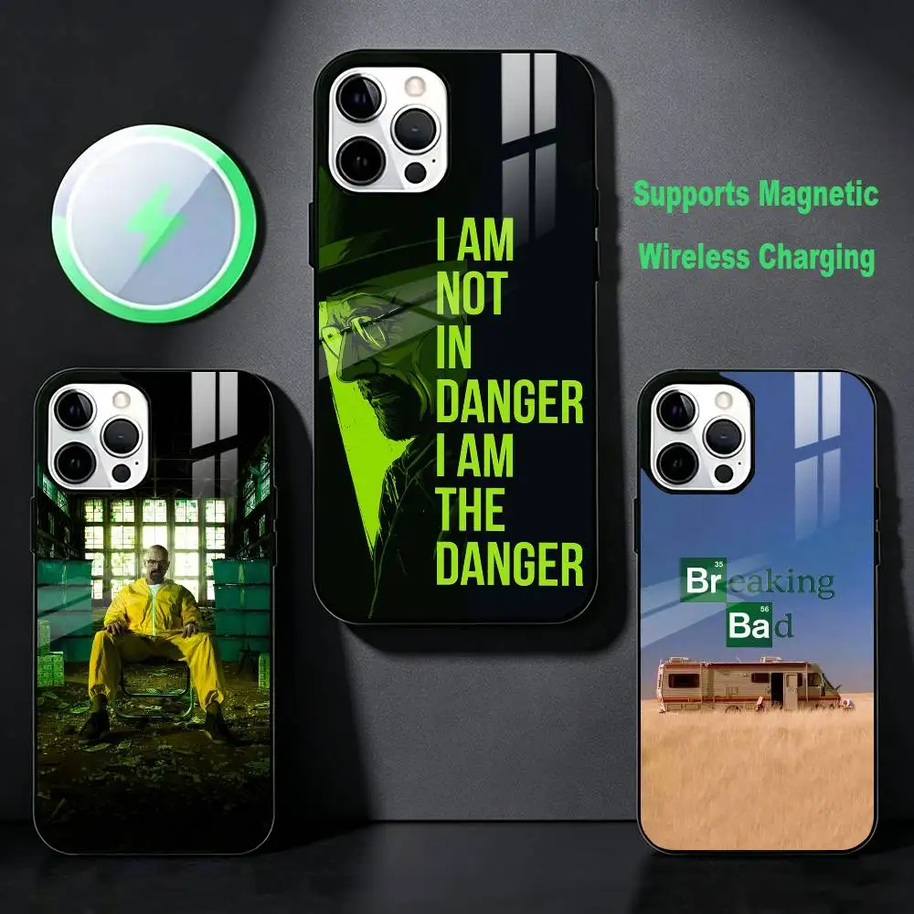 Фото Новый чехол для телефона B-Breaking Bad для iPhone 17, 16, 15, 14, 13, 12, Plus, Pro, Max с поддержкой магнитной беспроводной зарядки Magsafe №1