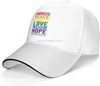 kindness peace equality love inclusion hope diversity baseball cap unisex dad hat trucker hat ball cap white